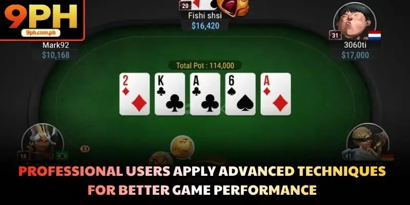 Professional users apply advanced techniques for better game performance