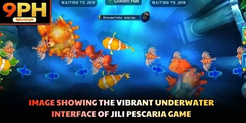 Image showing the vibrant underwater interface of Jili Pescaria game