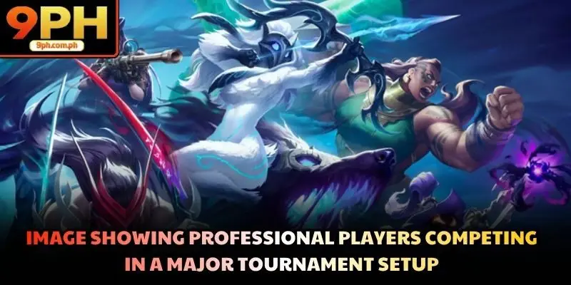 Image showing professional players competing in a major tournament setup