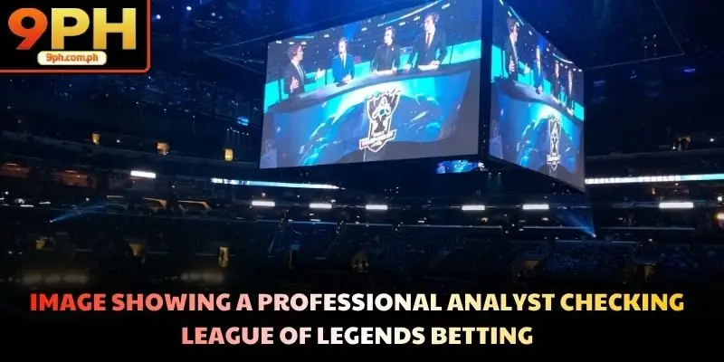 Image showing a professional analyst checking League Of Legends betting