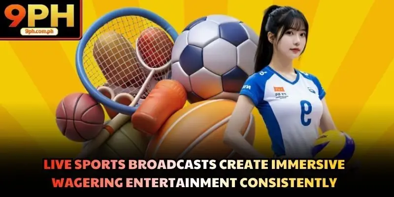 Live sports broadcasts create immersive wagering entertainment consistently