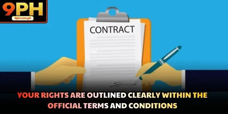 Your rights are outlined clearly within the official terms and conditions
